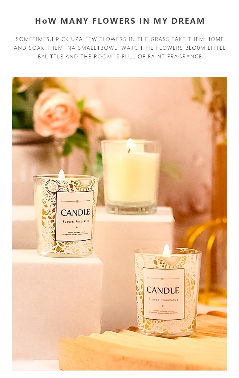 Soy Wax Fragrance Crystal Candles Scented Luxury with Lid