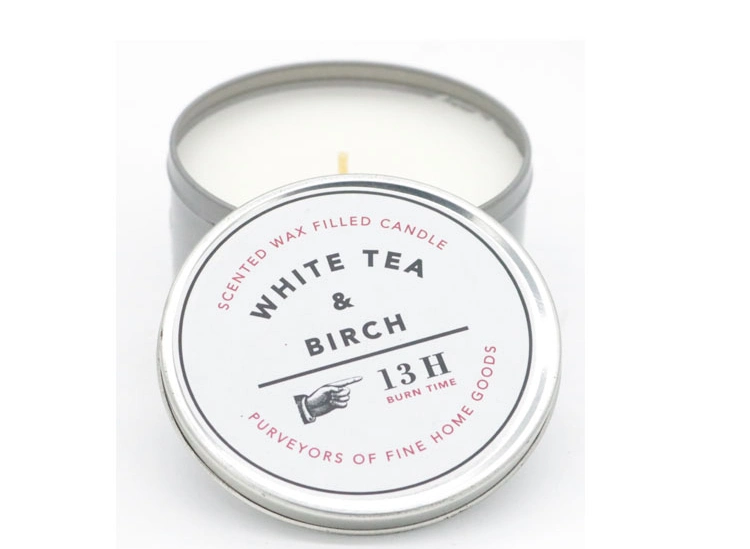 1.8 Oz Tin Candle with Lip for Home Decor