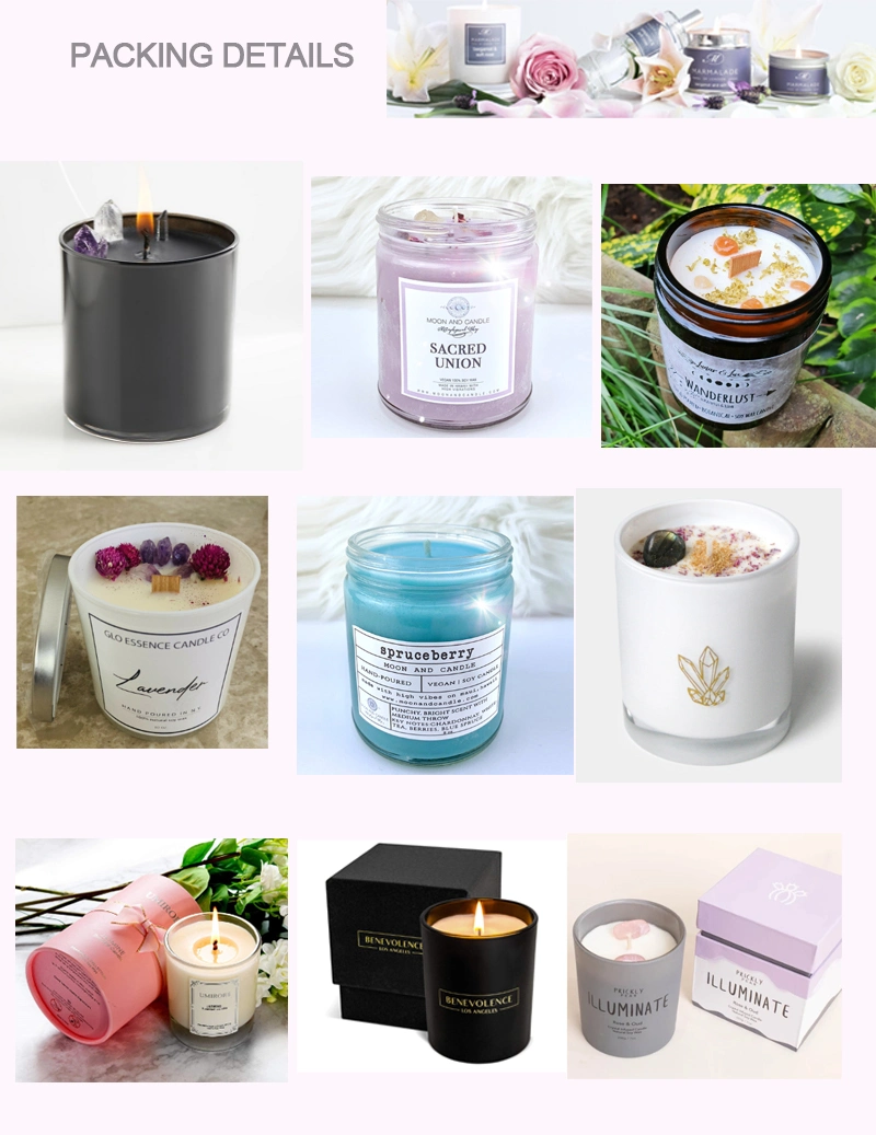 Crystal Scented Candle Soy Wax Gift Set Travel Tin Candles