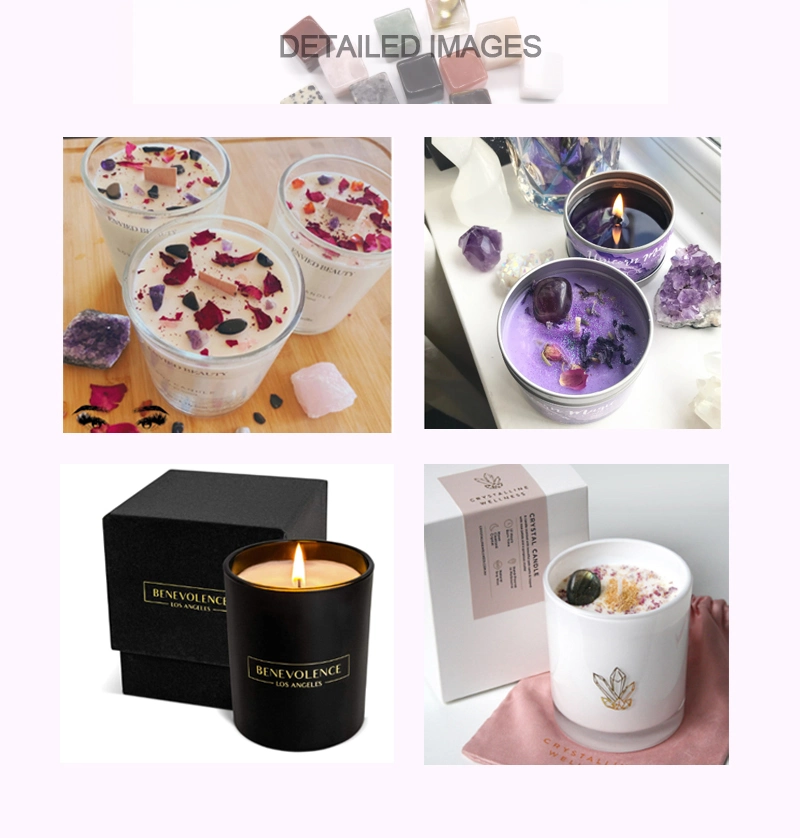 Crystal Scented Candle Soy Wax Gift Set Travel Tin Candles