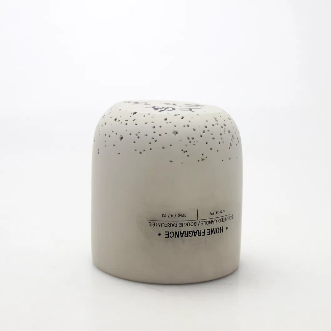 8oz Concrete Candle Holder for Candle Soy Wax Cement Jar with Custom Logo