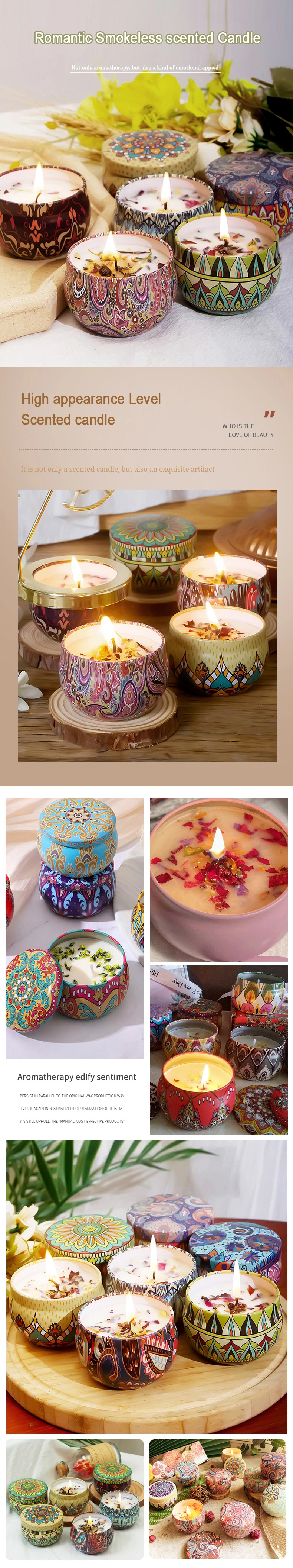 European Style Fragrant Concrete Rose Lavender Luxury Personalize Scent Candles